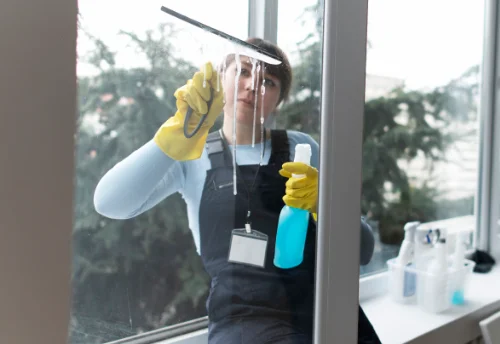 Nettoyage de vitres intérieures et extérieures à la Tour-en-Jarez